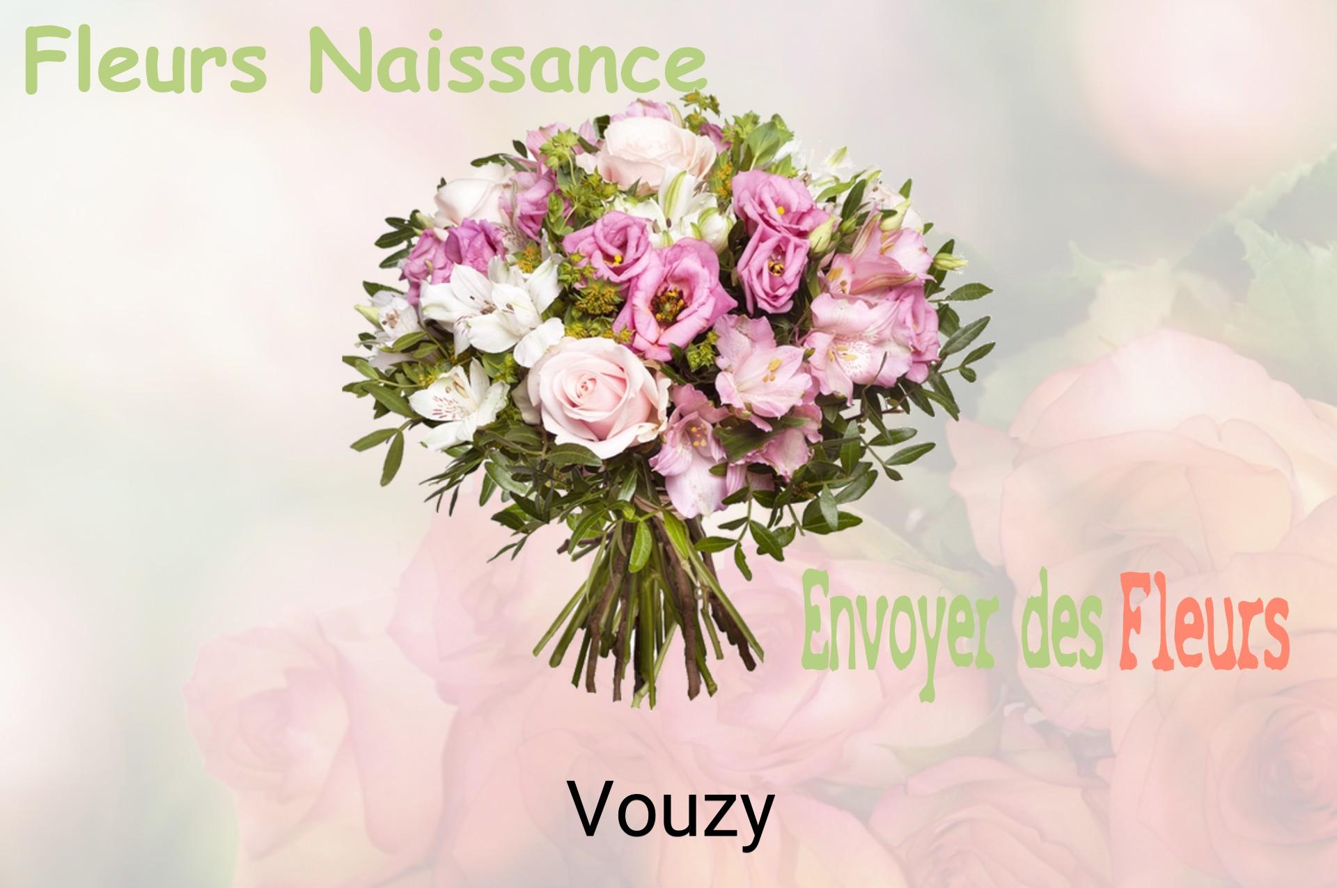 Bouquet de fleurs de naissance livré à Vouzy